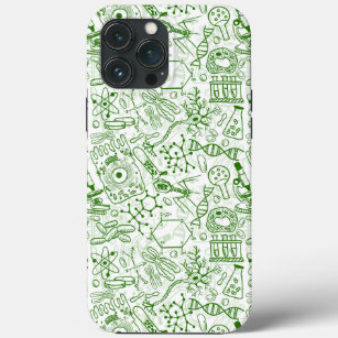 Green Biology Pattern iPhone 13 Pro Max Case