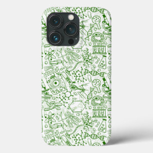 Green Biology Pattern iPhone 13 Pro Case