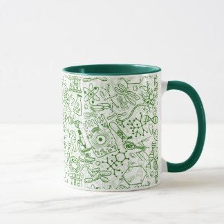 Green Biology Pattern Mug