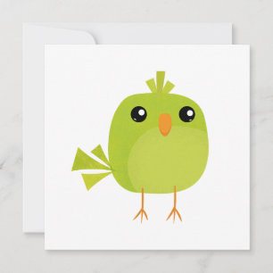 Green Bird Cartoon  