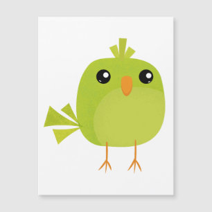 Green Bird Cartoon  