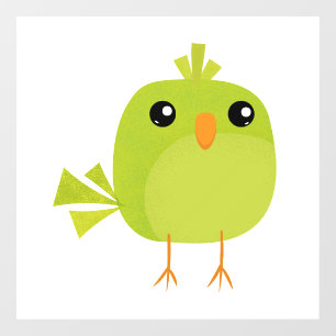 Green Bird Cartoon  