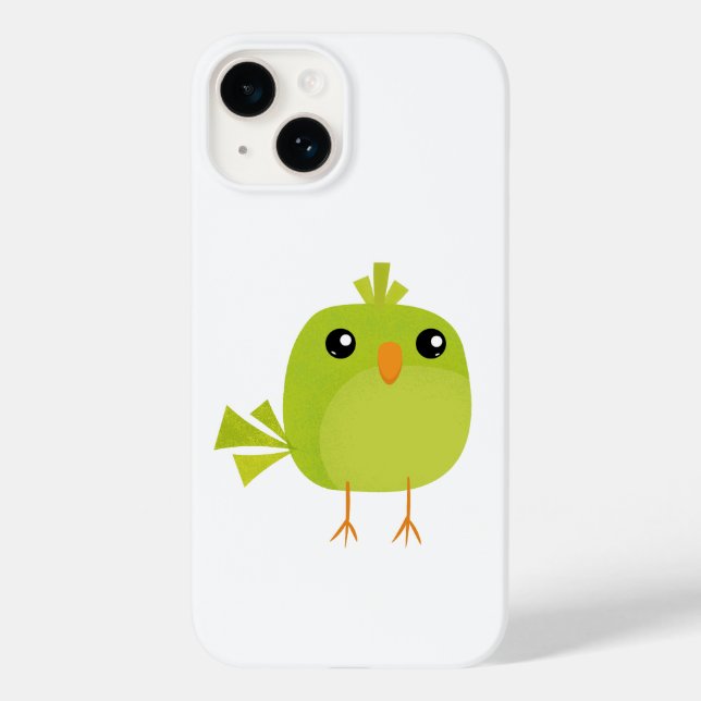 Green Bird Cartoon   Case-Mate iPhone Case (Back)