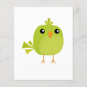 Green Bird Cartoon   Flyer