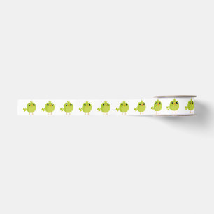 Green Bird Cartoon Grosgrain Ribbon