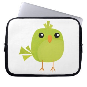 Green Bird Cartoon   Laptop Sleeve