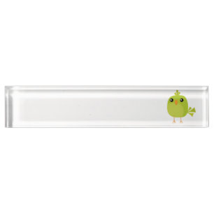 Green Bird Cartoon Nameplate