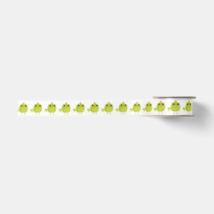 Green Bird Cartoon Satin Ribbon