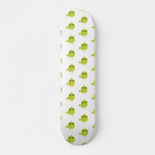 Green Bird Cartoon   Skateboard