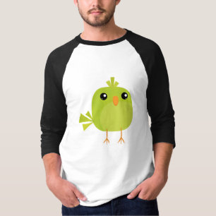 Green Bird Cartoon T-Shirt