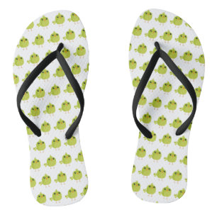 Green Bird Cartoon Thongs
