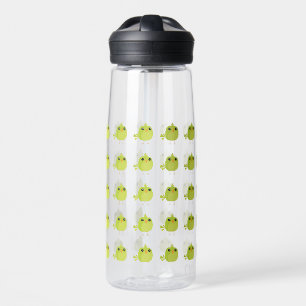 Green Bird Cartoon Water Bottle