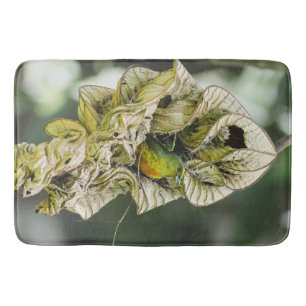 Green Bird, Euphonia Belise Photography Bath Mat