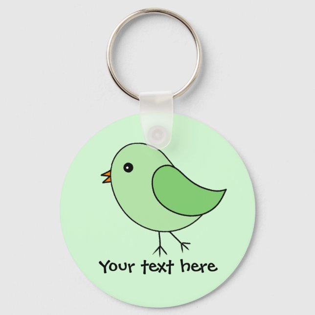 Green Bird Key Ring (Front)