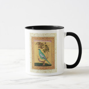 Green Bird, Mughal (gouache on paper) Mug