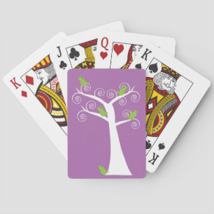 Green Birds Bird Lovers Game Night Playing Cards