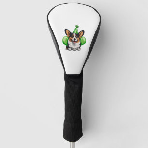 Green Birthday Corgi Classic T-Shirt Golf Head Cover