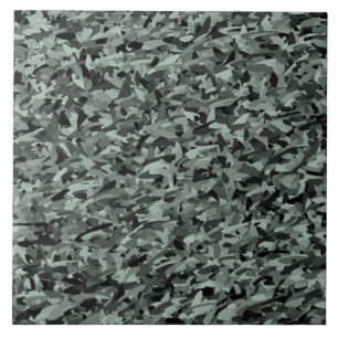 Green Black Abstract Pattern Ceramic Tile