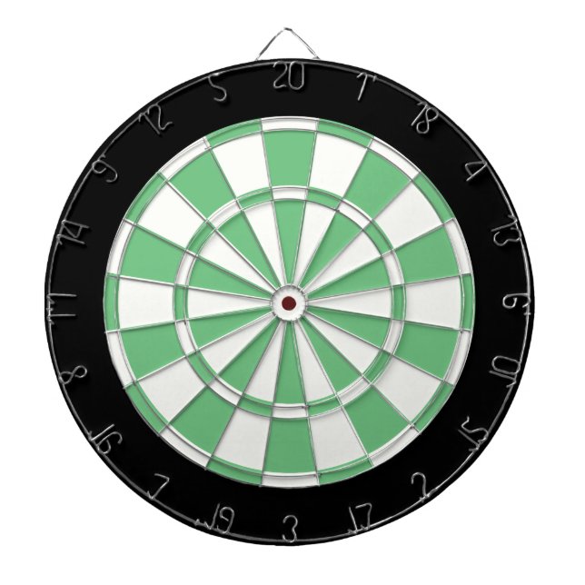 Green Black And White Dartboard (Front)