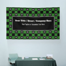 Green & Black Check - Corporate Event / Tradeshow 