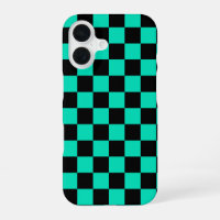 Green Black Chequered Check Pattern