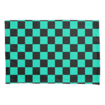 Green Black Chequered Check Pattern
