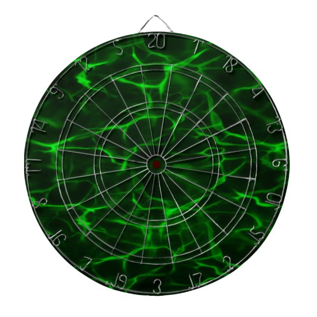 Green Black Energy Field Dartboard (Front)