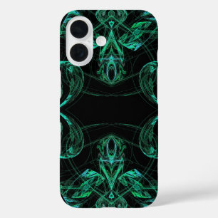 Green & Black Fractal phone Case