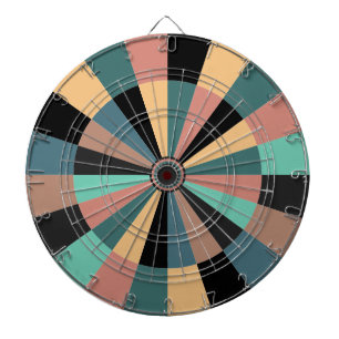 Green Black Gold and Rose Games Room Dartboard