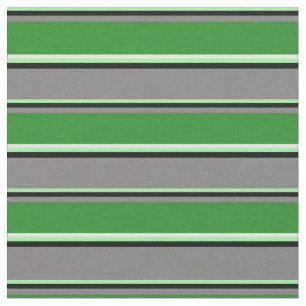 Green, Black, Grey, Forest Green, and Mint Cream Fabric