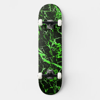 Green & Black Marble (Complete w/Trucks & Wheels), Skateboard