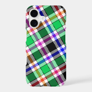 Green Black Multicolour Flannel Plaid Tartan