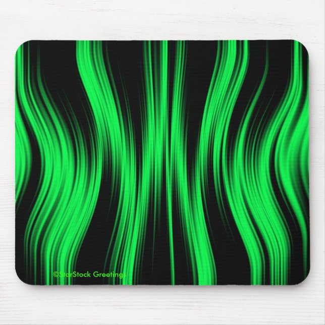 Green Black Neon Mousepad (Front)