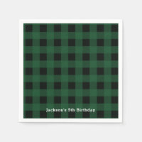 Green Black Plaid Buffalo Chequered Pattern