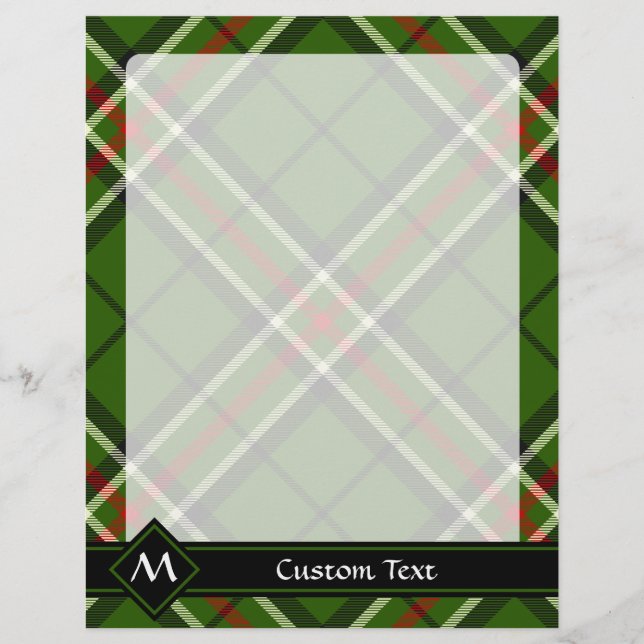 Green, Black, Red and White Tartan (Front)