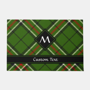 Green, Black, Red and White Tartan Doormat