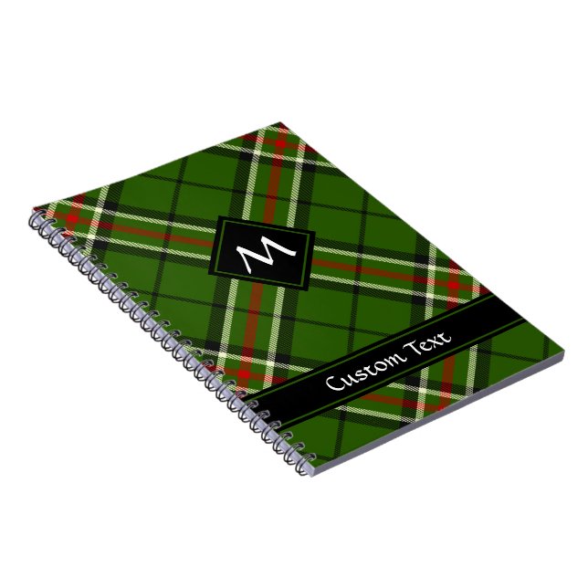 Green, Black, Red and White Tartan Notebook (Right Side)