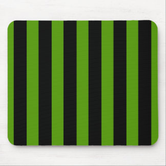 Green & Black Stripes Mouse Pad