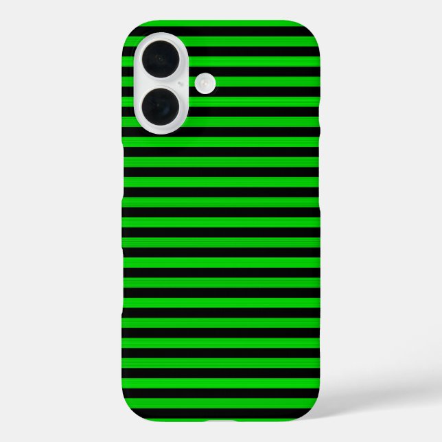 Green Black Stripes Seamless Pattern Case-Mate iPhone Case (Back)
