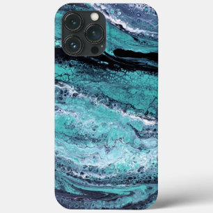 Green Black Swirl iPhone 13 Pro Max Case