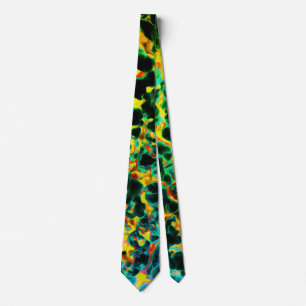Green Black Yellow Red Tie