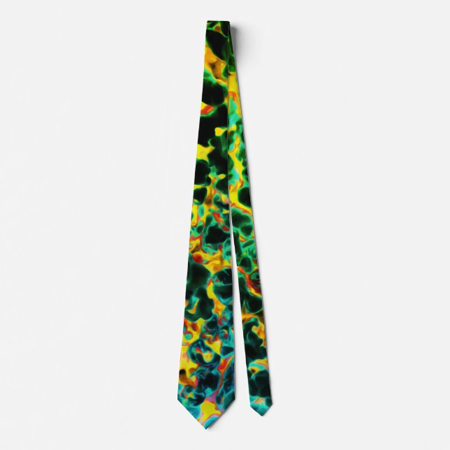Green Black Yellow Red  Tie (Front)
