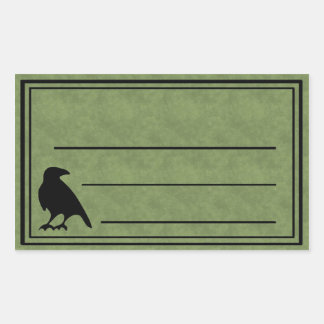 Green Blank Raven Stickers