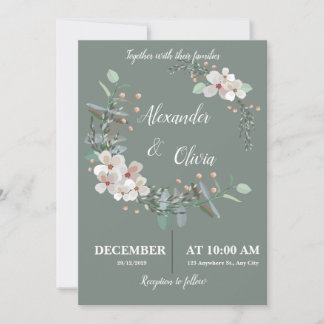 Green Bliss Invitation