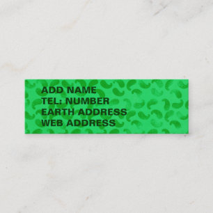 Green Blobs on Light Green Business Card