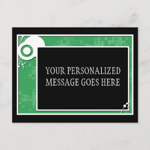 green block scheme postcard