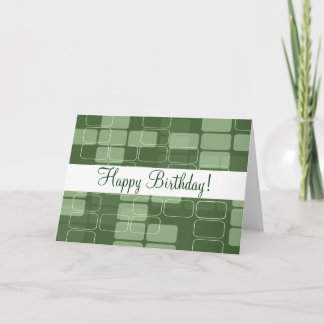 Green Blocks "Birthday Card" Card