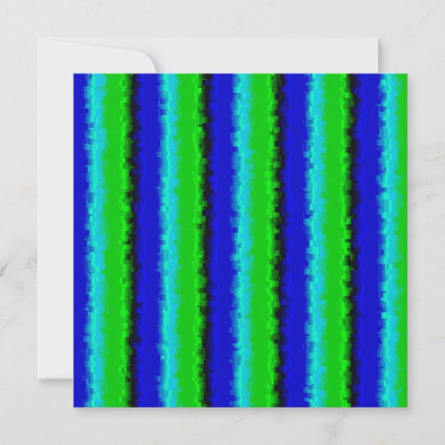 Green Blue abstract 3D rainbow pattern (Front)