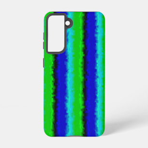 Green Blue abstract 3D rainbow pattern Samsung Galaxy Case