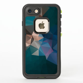 Green Blue Abstract Pyramid Pattern